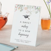 卒業式で新たなスタートを切る甘い結末 台座サイン (インサイチュ)