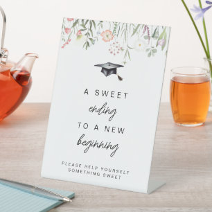 卒業式で新たなスタートを切る甘い結末 台座サイン