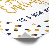 卒業式で新たなスタートを切る甘い言葉 ポスター (角)