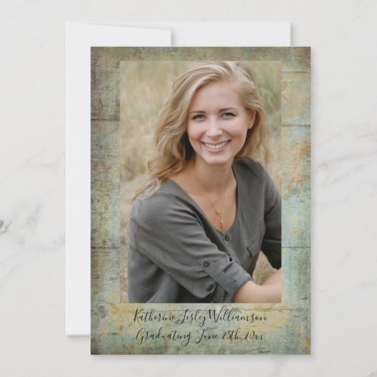 卒業式で日付のマーキー·シアター·ライトを保存 招待状 (裏面)