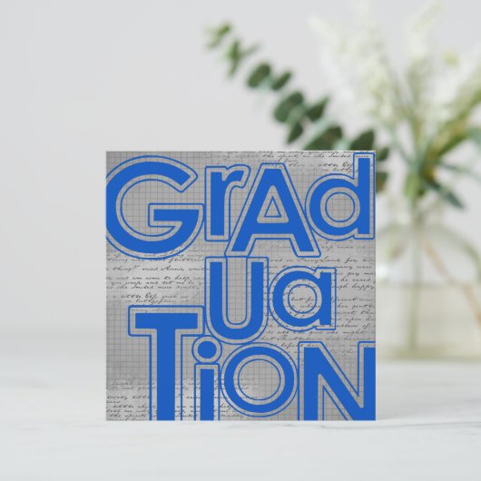 卒業式とパーティー発表 招待状 (スタンド正面)