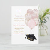 卒業式と確認の招待状 招待状 (スタンド正面)