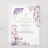 卒業式と確認ディナー 招待状 (正面)