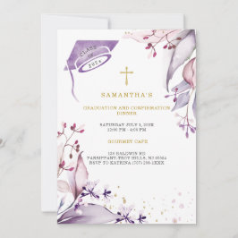 卒業式と確認ディナー 招待状