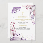 卒業式と確認ディナー 招待状 (正面/裏面)