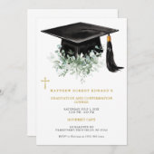 卒業式と確認ディナー 招待状 (正面/裏面)