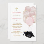 卒業式と確認ディナー 招待状 (正面/裏面)