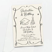 卒業式と誕生日招待状 招待状