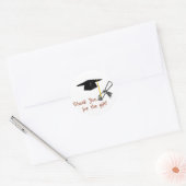 卒業式にギフトシールをありがとう ラウンドシール (封筒)