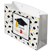 卒業式に参加 ラージペーパーバッグ (裏面アングル)