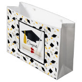 卒業式に参加 ラージペーパーバッグ (正面アングル)