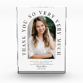 卒業式に感謝するフォトギフト フォトブロック (正面)