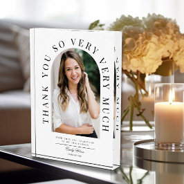 卒業式に感謝するフォトギフト フォトブロック