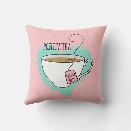 卒業式に贈るキュートなポジティティー、新しい仕事 クッション (裏面)