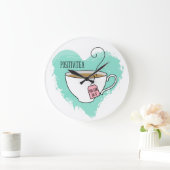 卒業式に贈るキュートなポジティティー、新しい仕事 ラージ壁時計 (ホーム)