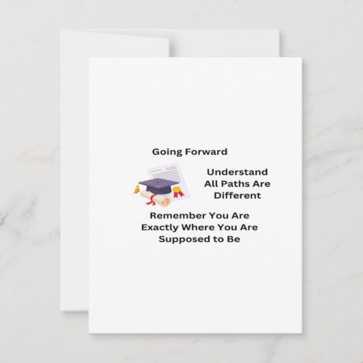 卒業式に進む シーズンカード (正面)