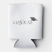 卒業式にT字の卒業上限を付ける 缶クーラー (正面)