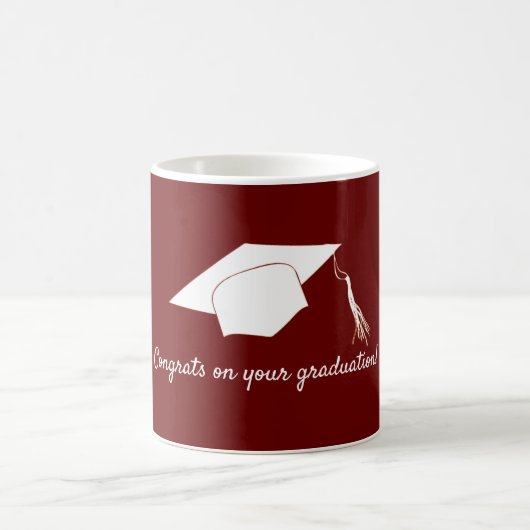 卒業式のおめでとう コーヒーマグカップ (中央)