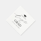 卒業式のおめでとう スタンダードカクテルナプキン (角)