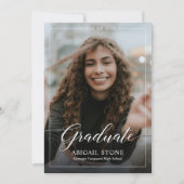 卒業式のお知らせ招待状 招待状 (正面)