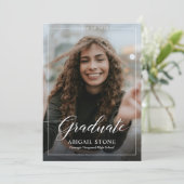 卒業式のお知らせ招待状 招待状 (スタンド正面)