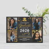 卒業式のお知らせ フォトカード 招待状 (スタンド正面)