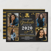 卒業式のお知らせ フォトカード 招待状 (正面/裏面)