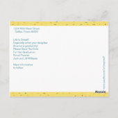 卒業式のお知らせ 保存日付 「How Sweet It Is」 ポストカード (裏面)