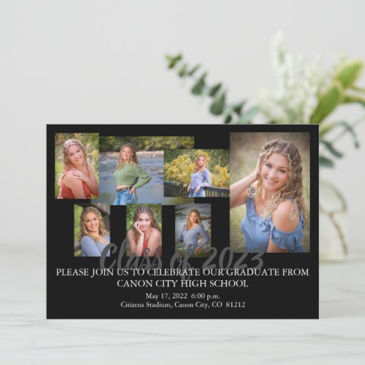 卒業式のお知らせ 招待状 (スタンド正面)