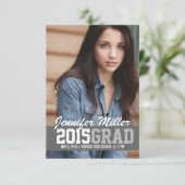 卒業式のお知らせ/案内 | 卒業おめでとう 招待状 (スタンド正面)