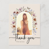 卒業式のお礼のポストカード ポストカード (正面)