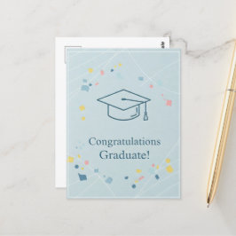 卒業式のお礼はがき ポストカード