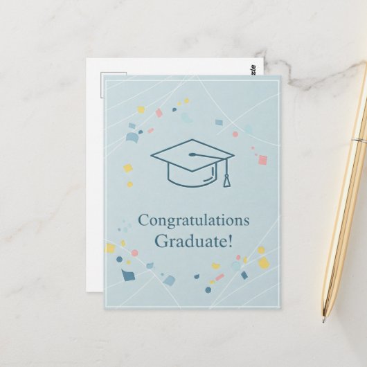 卒業式のお礼はがき ポストカード (正面/裏面インサイチュ)