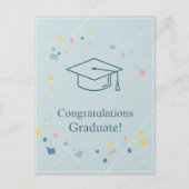 卒業式のお礼はがき ポストカード (正面)