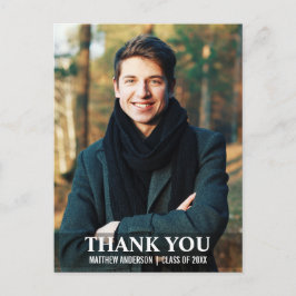 卒業式のお礼 現代の写真ポストカード L W ポストカード