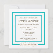 卒業式のお祝い 招待状 (裏面)