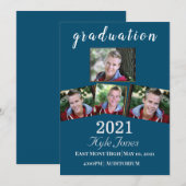 卒業式のご案内 招待状 (正面/裏面)