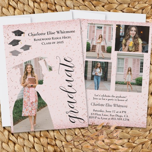 卒業式のご案内・招待状 | 卒業写真 招待状