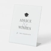 卒業式のアドバイスと卒業式の希望 台座サイン (正面)