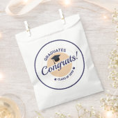 卒業式のカスタマイズおめでとうエレガント フェイバーバッグ (クリップ留めされた状態)