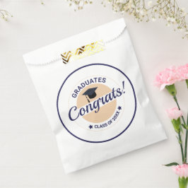 卒業式のカスタマイズおめでとうエレガント フェイバーバッグ