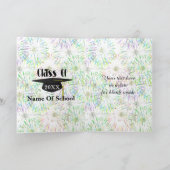 卒業式のキャップフォトおめでとう カード (内部)