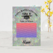 卒業式のキャップフォトおめでとう カード (黄色い花)