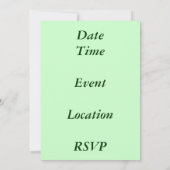 卒業式のキリン 赤いタッセル 招待状 (裏面)