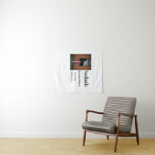 卒業式のクラシックな写真を追加 名前 学年 学校名 タペストリー (インサイチュ(横))