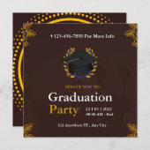 卒業式のクラス招待状 招待状 (正面/裏面)