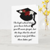 卒業式のグリーティングカードを祝福 カード (黄色い花)