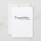 卒業式のグリーティングカード カード (裏面)