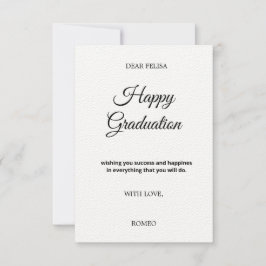 卒業式のグリーティングカード カード