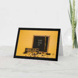 卒業式のグリーティングカード カード